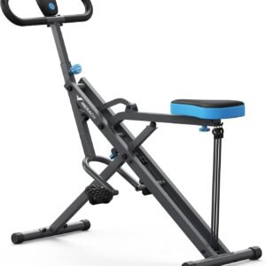 MERACH Squat Machine – Adjustable Resistance Foldable Leg Trainer for Glutes & Full-Body Workout, 350lbs Capacity